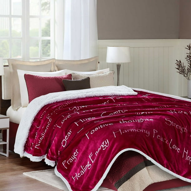 Posivite Energy Love Comfort Caring Cozy Thoughtful Uplifting Healing Gift for Best Friend Women Men Chanasya Hope and Faith Prayer Inspirational Message Gift Throw Blanket Purple Aubergine Blanket Posivite Energy Love Comfort Caring Cozy Thoughtful Uplifting Healing Gift for Best Friend Women Men Chanasya Hope and Faith Prayer Inspirational Message Gift Throw Blanket Purple Aubergine Blanket